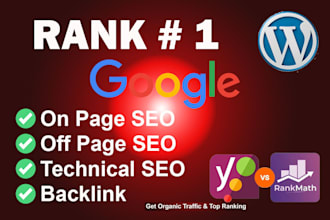 do monthly SEO service with high da backlink and google top ranking