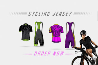 design custom jersey or cycle bibs for you