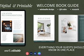 create a custom welcome book for your airbnb guests rentals