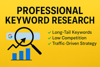 do SEO keyword research with high volume and low competition