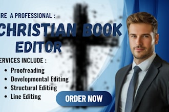 be your christian book proofreader and editor