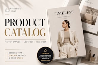design product catalogue, lookbook , fashion catalog in 24 hours