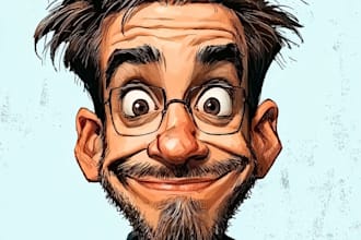 make cartoon caricature, avatar