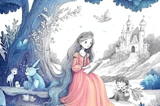 draw fairy tale illustrations for book stories
