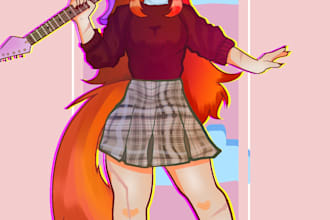haré tu dibujo personalizado oc o fanart