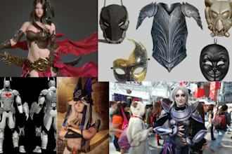 do cosplay creation, 3d cosplay model, 3d cosplay mask, 3d cosplay creation