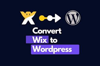 convert wix website into wordpress website for save money