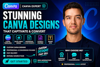 create canva website landing page logo flyer design canva template workbook wix