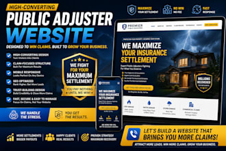 design public adjuster website insurance website public adjuster leads