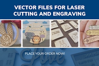 create vector files for laser cutting and engraving