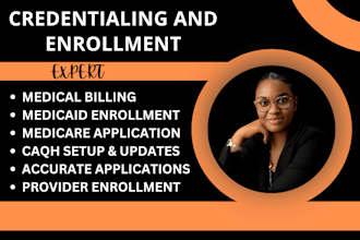 do credentialing, provider enrollment, medical billing charge entry, contracting