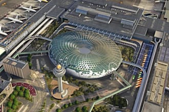 design realistic 3d cgi airplane, airport, terminal, hanger warehouse design