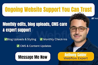do edit webflow template update webflow monthly update blog post cms maintenance