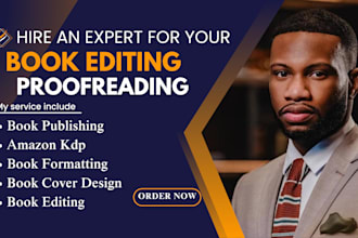 do book formatting and edit my book kindle paperback,book design self publishing