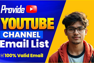 extract youtube channel influencer email address for marketing