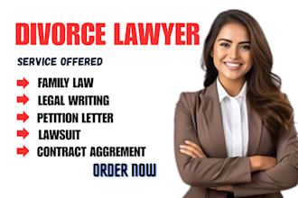 file your divorce paperwork and child custody form as california lawyer