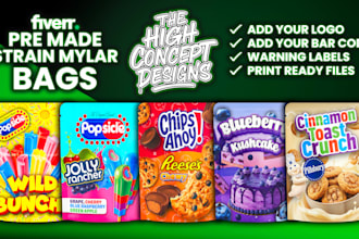 design best premade mylar bags, boxes and packaging labels