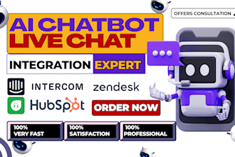 setup live chat ai chatbot zendesk intercom tidio drift livechat hubspot crisp