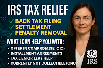 help you resolve irs back taxes and provide full tax relief solutions