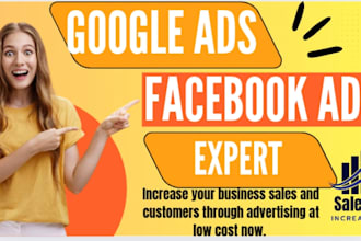 create and manage google ads and facebook ads campaign