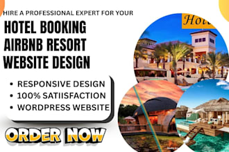 design hotel booking airbnb clone vacation rental travel tour and resort website