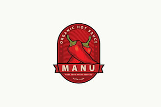 design organic hot sauce logo