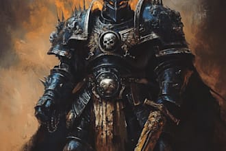 do 3d character model, warhammer 40k, tabletop, 3d model