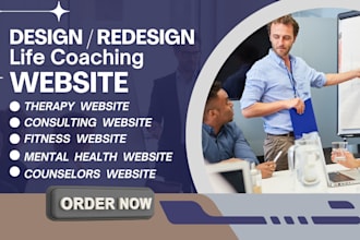 design a coaching or consulting website with service pages and booking form