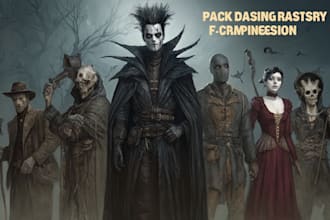 design a fantasy horror and fantasy horror character