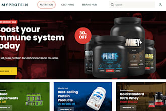design nutraceutical website nootropic peptide sarms supplement shopify store