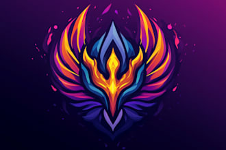 hand paint fantasy logo