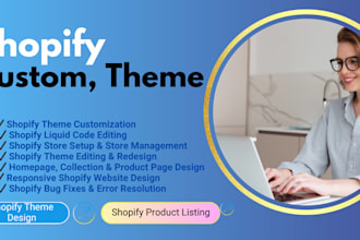 shopify theme design and edit liquid of shopify stote