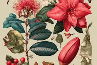 paint watercolour botanical illustrations
