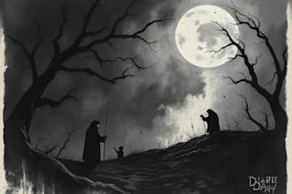 do dark art illustration