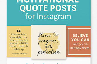design motivational quote posts for instagram