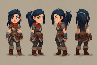 draw 2d games, characters and environments, fantasy