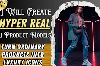 create realistic stunning lifestyle and studio ai product model images that sell