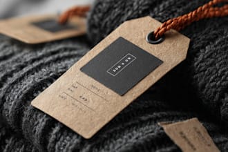 do clothing label socks label hang tag and price tag design