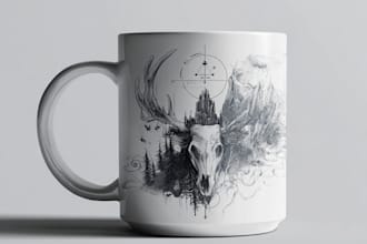 draw a mug or coffee mug design
