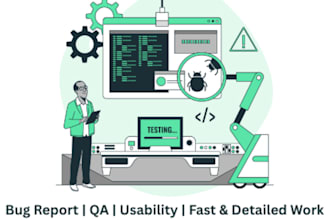 manual website or app testing and detailed bug report