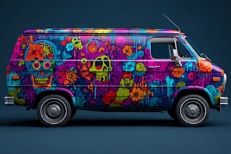 design a professional wrap for your car, bus, truck, etc
