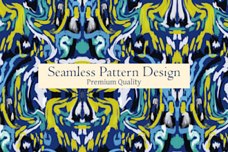 create an abstract seamless pattern for clothing