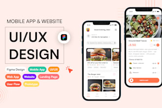 design UI UX mobile or web app