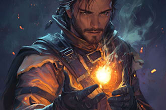 create high quality 3d character art, fantasy art, sci fi art, and concept art