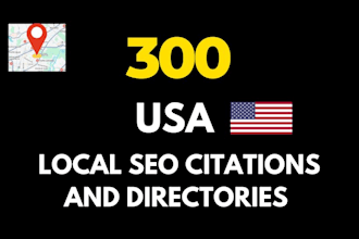 create a best  300 USA local SEO citations and directories