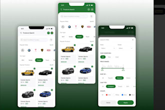 build car marketplace app, car dealership app, car auction app