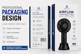 create amazon packaging and box design