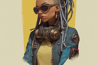 draw your anime character avatar model for