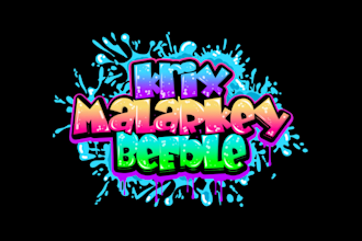 make a hand lettering graffiti signature logo