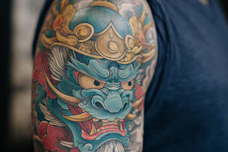 draw an oriental japanese tattoo